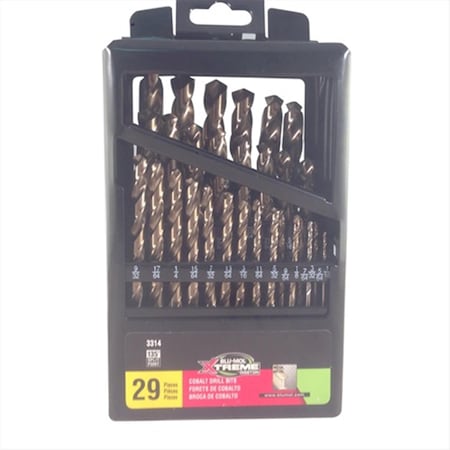 Disston Blu-Mol Xtreme Cobalt Drill Bit Set- 29 Pieces 3314